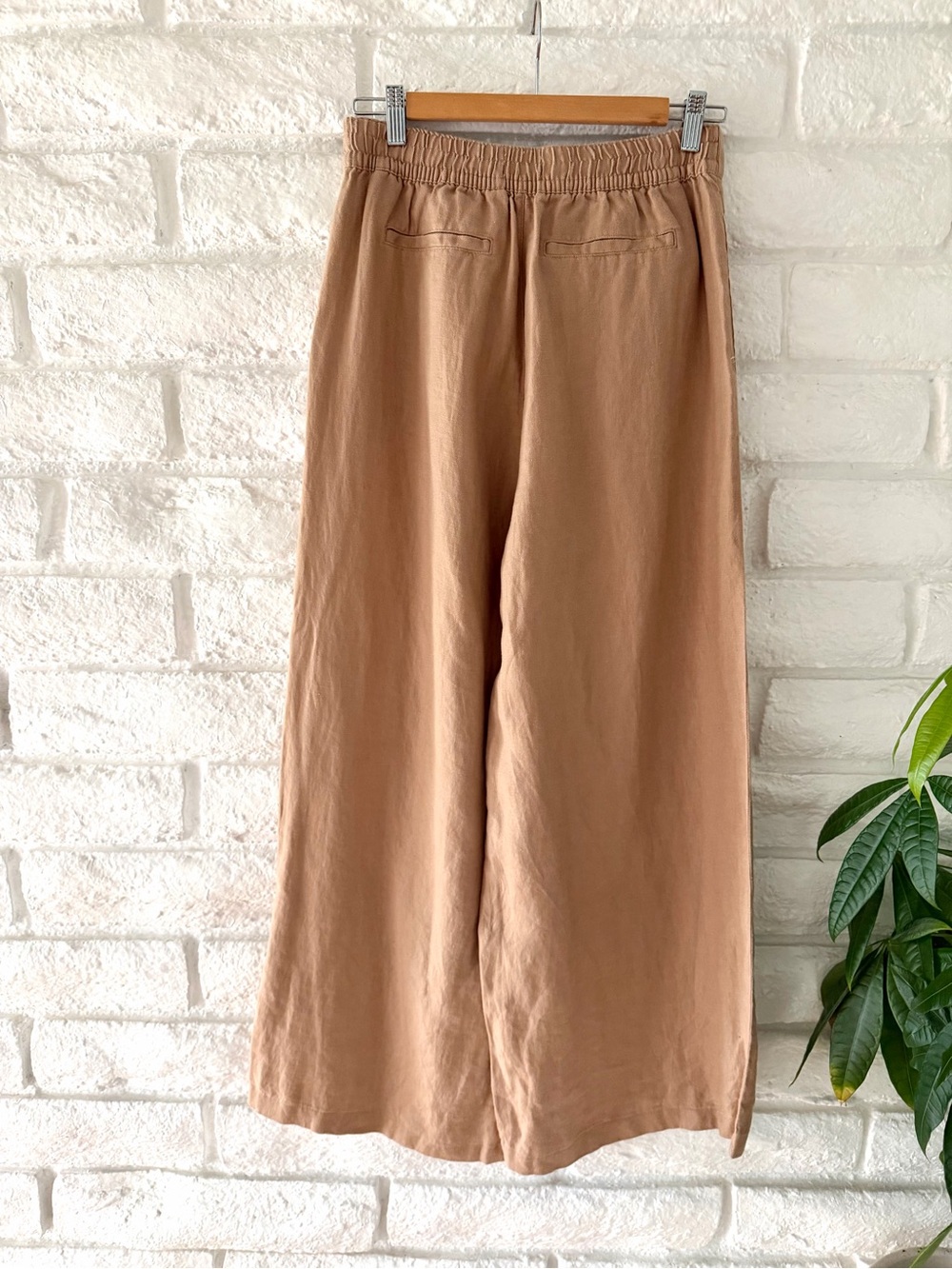 H Halston Wide-Leg Linen Pants P-21 - Picture 3 of 8